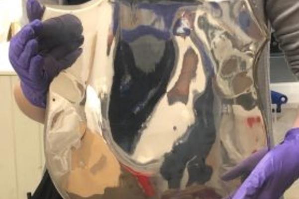 Newman Brothers’ shield shaped breastplate. This example was manufactured in the 20th century, but this design would have also been available earlier