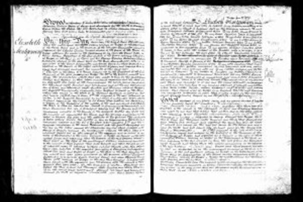 The will of Elizabeth Montgomery, in which she instructs her executor: “should I die at Dieppe or in England that he will have my body transported to London in order that it may be laid by the side of my dearest Montgomery”